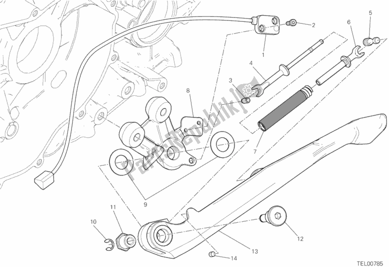 Todas as partes de Ficar do Ducati Superbike 1199 Panigale ABS 2014